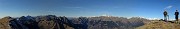 44 Vista a nord, Aralalta a sx, Grigne-Tre Signori al centro, Baciamorti a dx